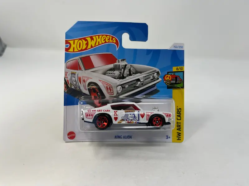 King Kuda #152 * White * 2024 Hot Wheels Short Card Case J 1