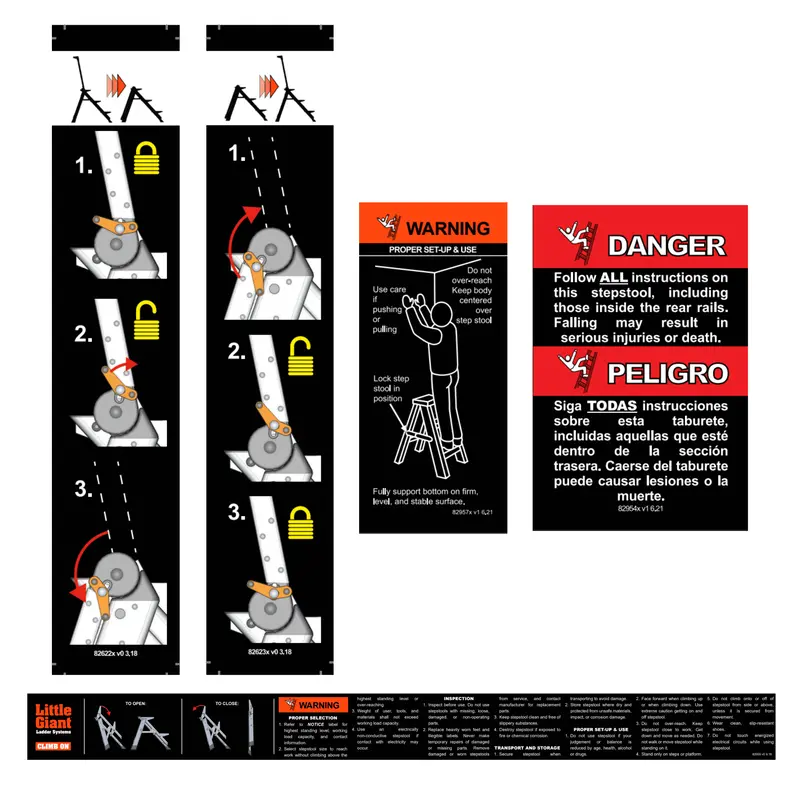 Label Kit (English/Spanish) For Jumbo Step 1