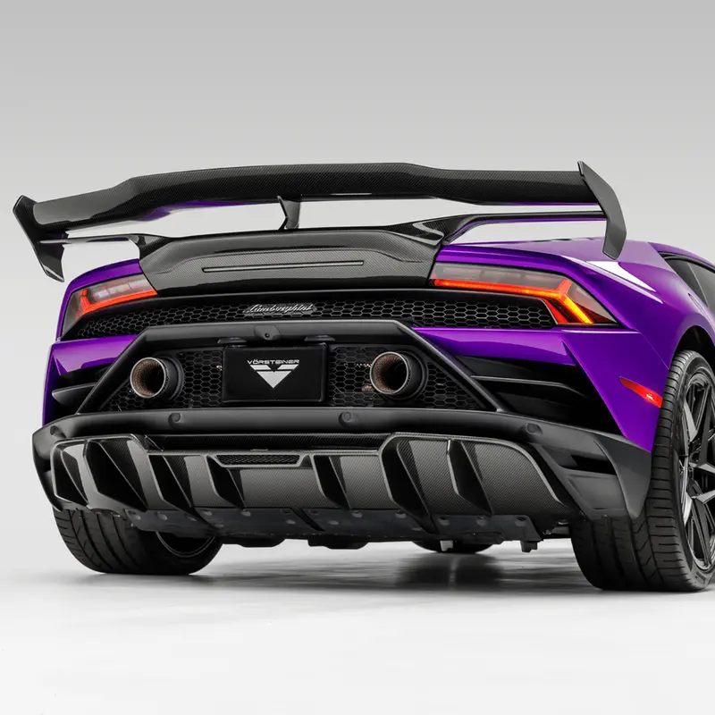 Lamborghini Huracan Evo Monza Edizione Rear Diffuser (2X2 Gloss Carbon) 1