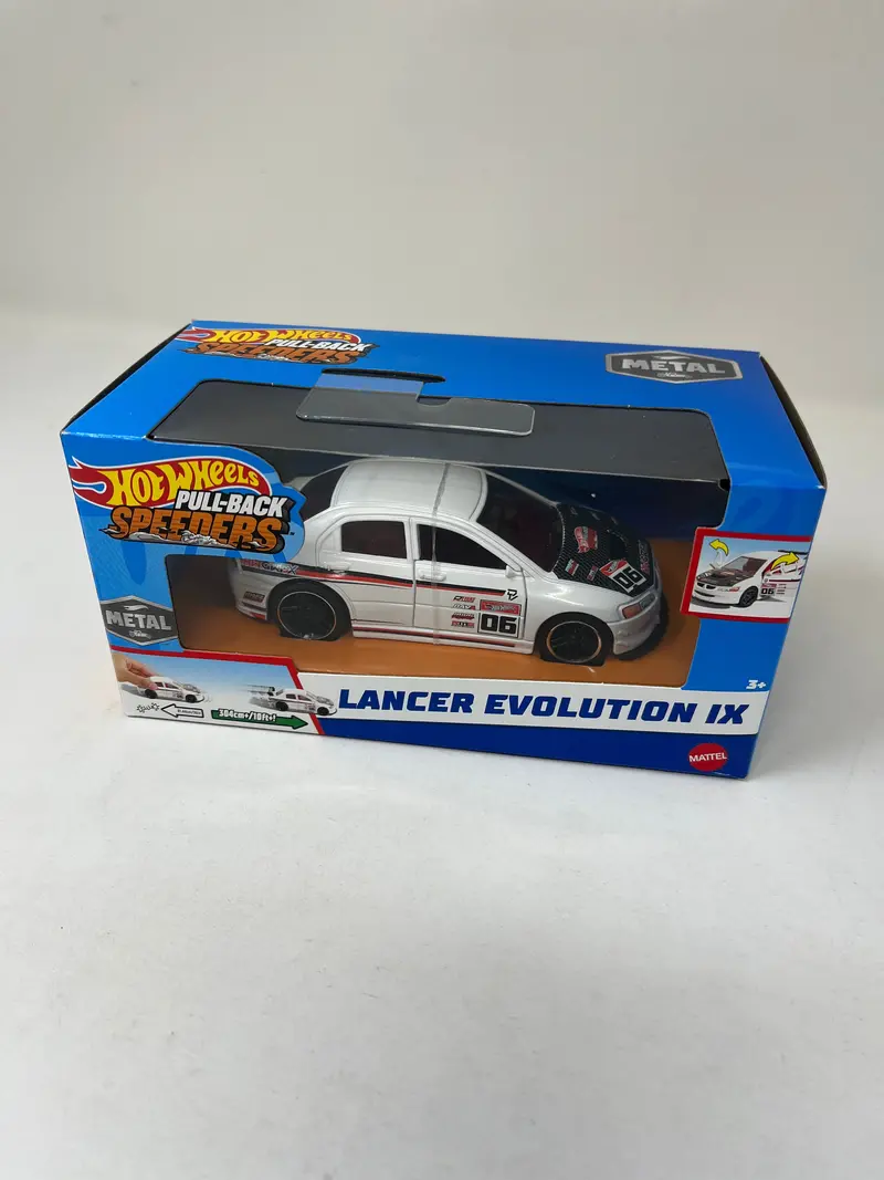 Lancer Evolution Ix * 2024 Hot Wheels Pull-Back Speeders 1:43 Scale 1