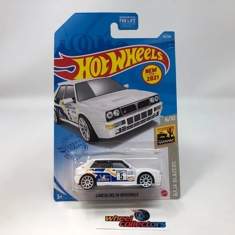 Lancia Delta Integrale #51 * White * 2021 Hot Wheels New Model 1