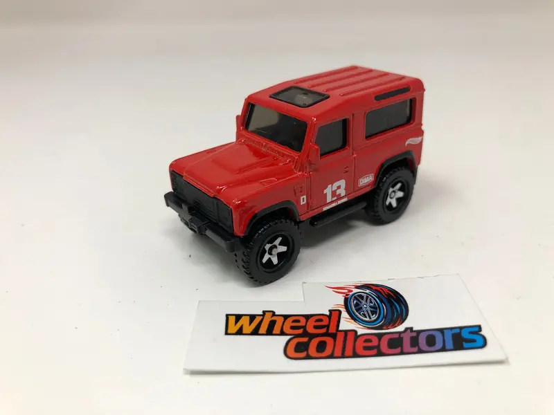 Land Rover Defender 90 * Red * Hot Wheels Loose 1:64 Scale 1