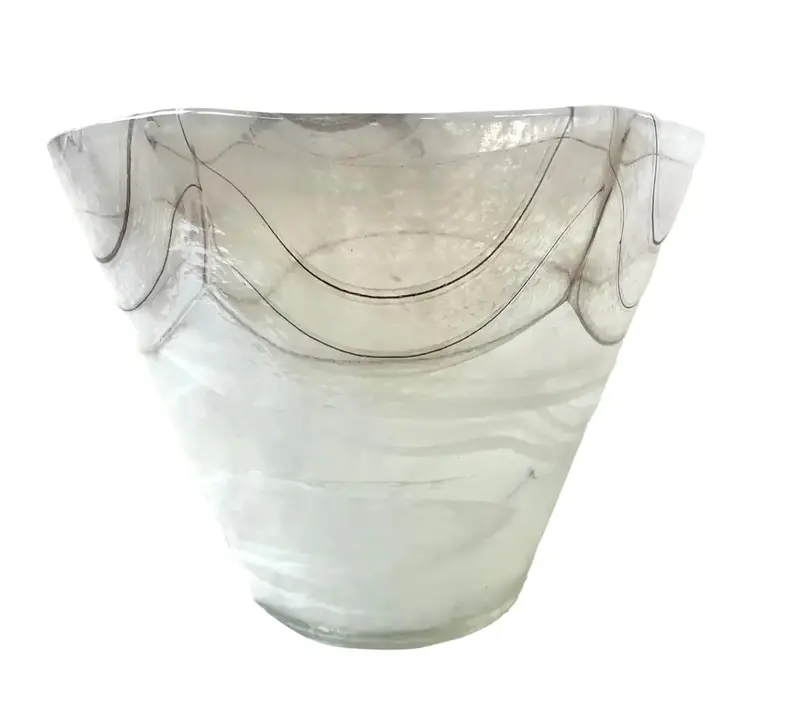 Large Vintage Murano Glass Vase - Labeled 1
