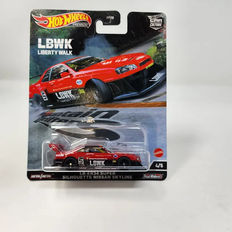 Lb-Er34 Super Silhouette Nissan Skyline * Hot Wheels Car Culture Mountain Drifters 1