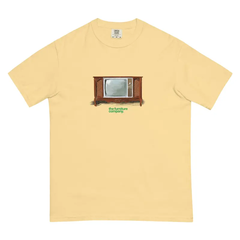 Let's Watch Tv Premium Heavyweight T-Shirt 1