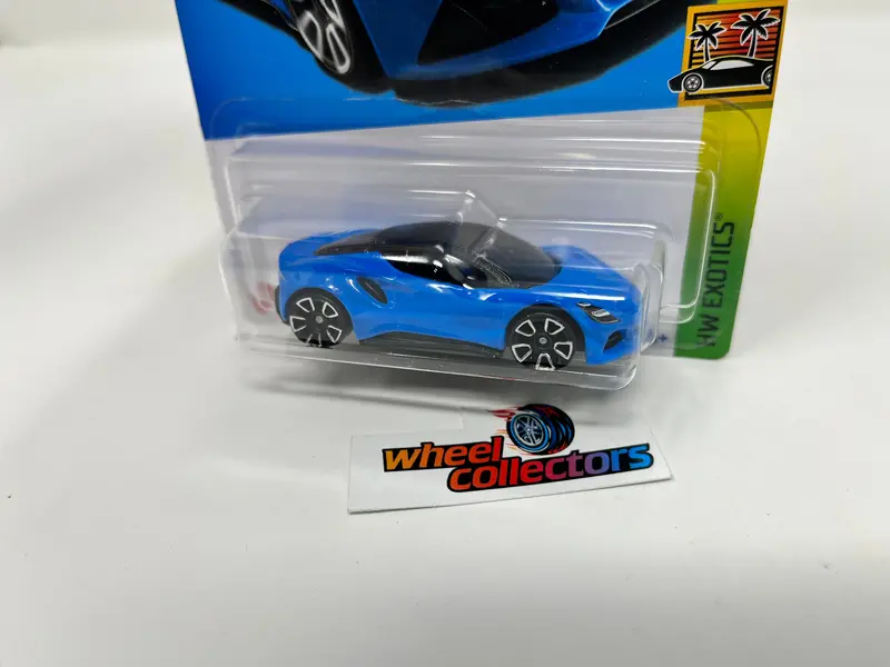 Lotus Emira #247 * Blue * 2022 Hot Wheels Usa Card 2