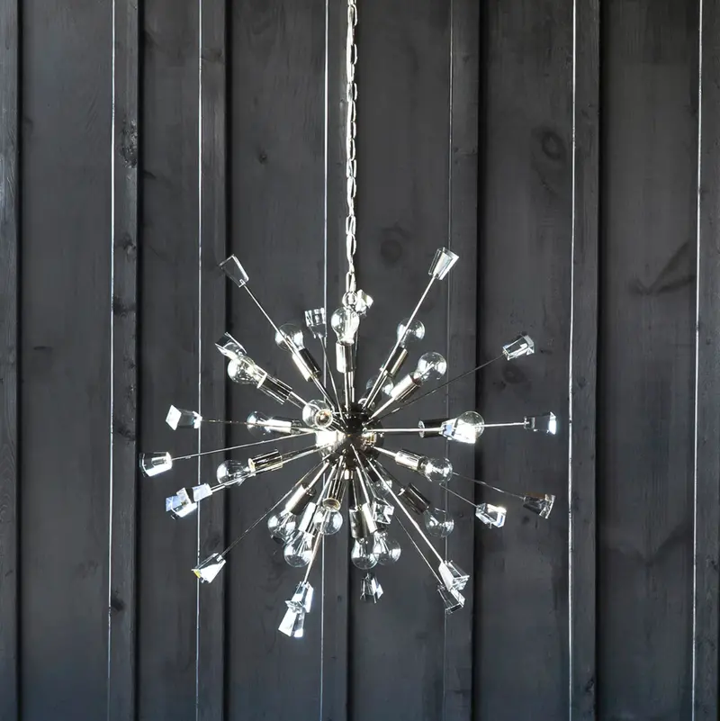 Luna Nickel Chandelier - Matthew Izzo Collection 1