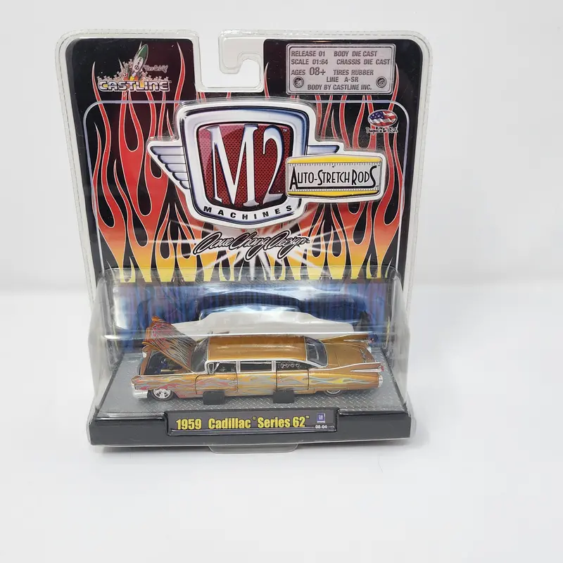M2 Machines Auto-Stretch Rods * 1959 Cadillac Series 62 Dave Chang Design 2008 1