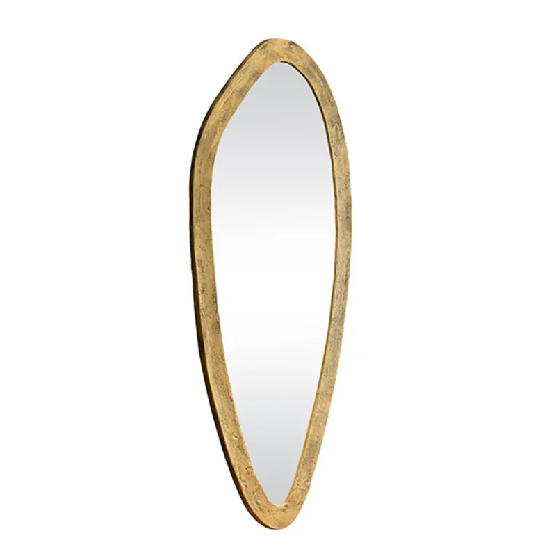 Macy Oval Brass Wall Mirror 2