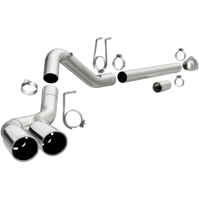 Magnaflow 08-17 Ford F-250/F-350/F-450 4.6L/6.7 Dpf-Back Ss 4In Dual Single Passenger Side Rear Exit 1
