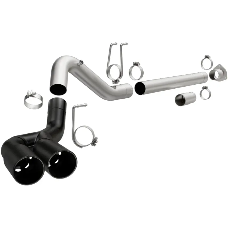 Magnaflow 08-18 Ford F-250/F-350/F-450 4.6L/6.7 Dpf-Back Black 4In Dual Single Rear Exit 1