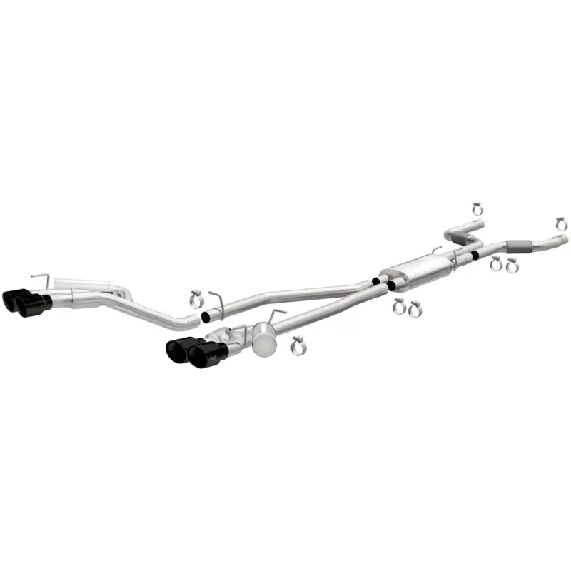 Magnaflow 20-21 Ford Explorer 3.0L V6 Dual Exit Quad Black Chrome Tip Street Series Cat-Back Exhaust 1