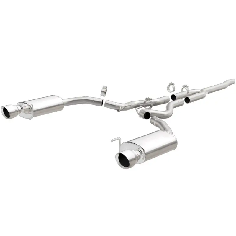 Magnaflow Cat Back, Ss, 2.5In, Street, Dual Split Polished 4.5In Tips 2015 Ford Mustang Ecoboost 3