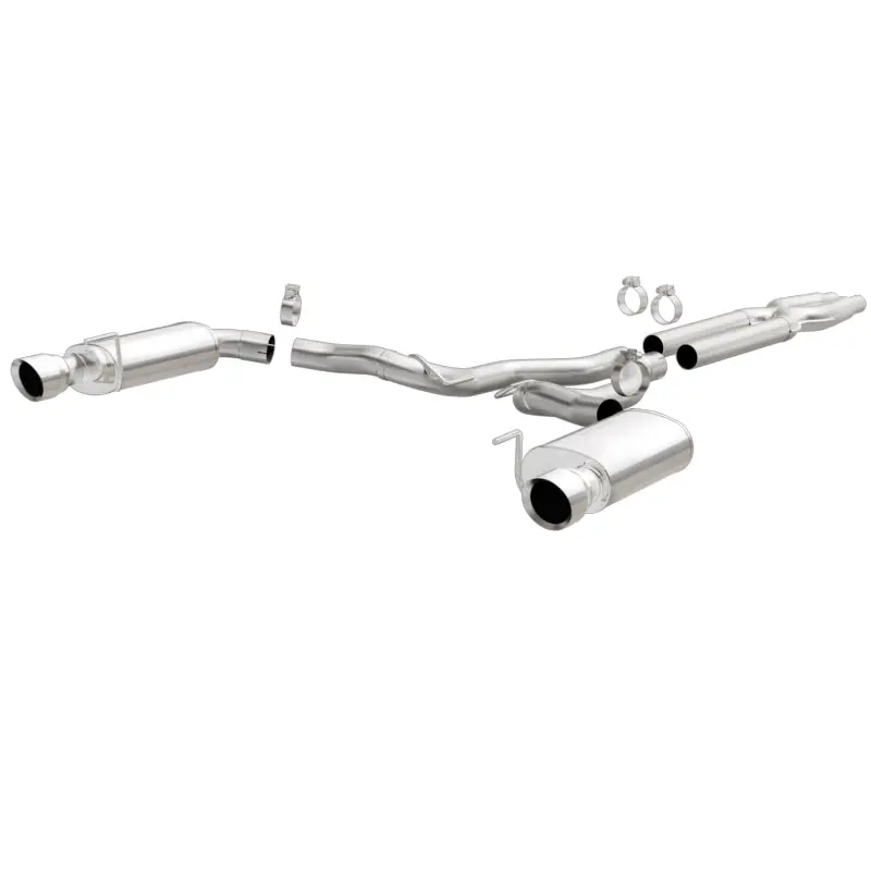 Magnaflow Cat Back, Ss, 3In, Street, Dual Split Polished 4.5In Tips 2015 Ford Mustang Gt V8 5.0L 1