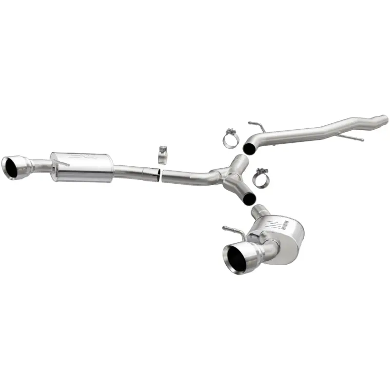 Magnaflow Catback 18-19 Audi A5 Dual Exit Polished Stainless Exhaust - 3In Main Piping Diameter 1