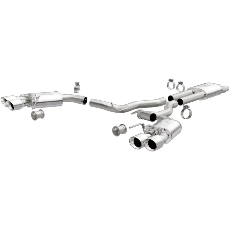 Magnaflow Sys Cat-Back 2018 Ford Mustang Gt 5.0L Street Dual Exit Polished 4In Tips 1