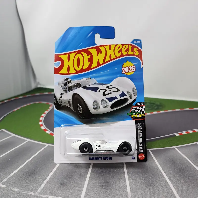 Maserati Tipo 61 #123 * White * 2026 Hot Wheels Case F 1