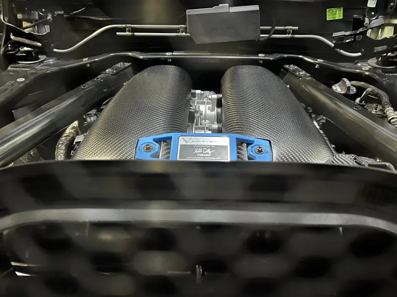 Matte Finish Carbon Fiber Intake Manifold Covers 2