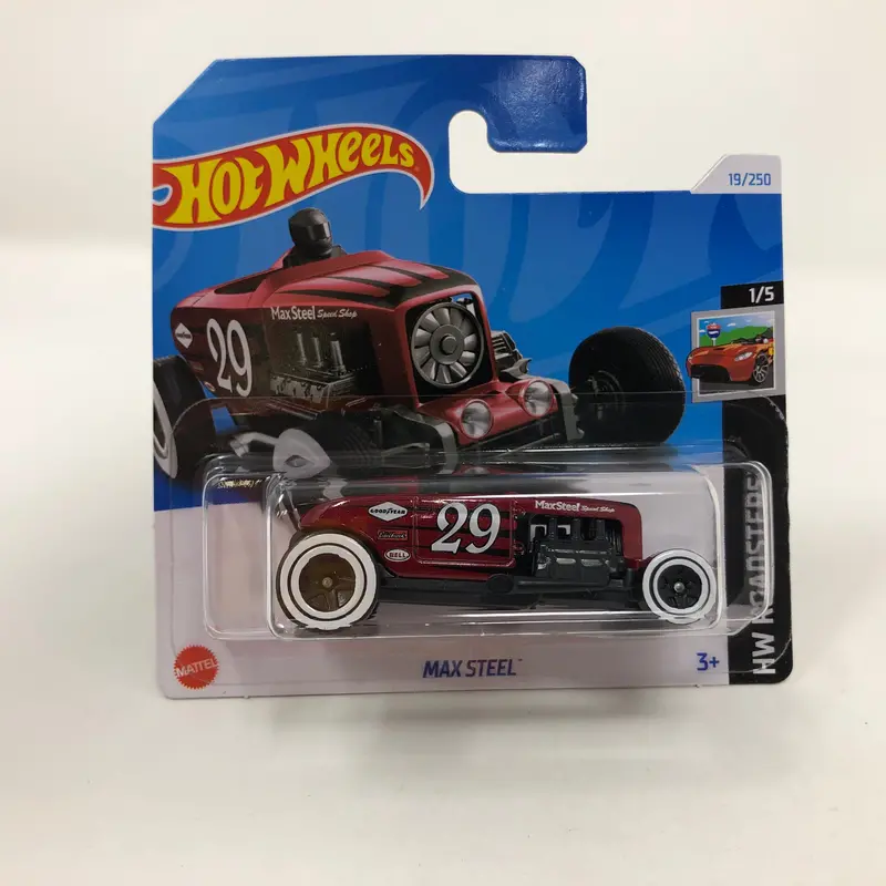 Max Steel #19 * Red * 2024 Hot Wheels Basic Short Card Case A 1