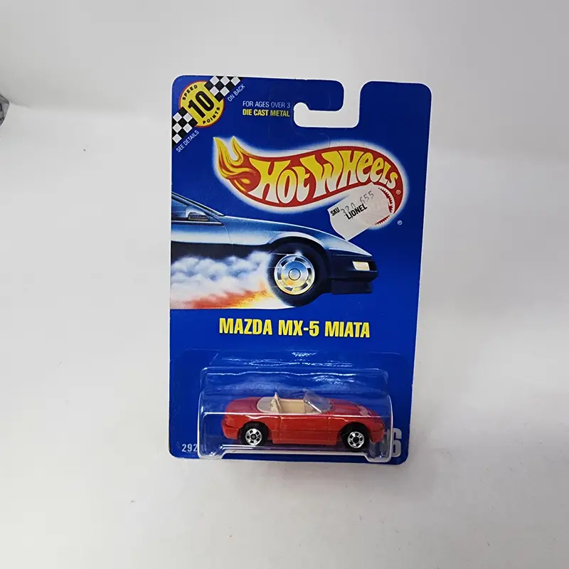 Mazda Mx-5 Miata #116 * Red * Hot Wheels Blue Card Speed Points 1