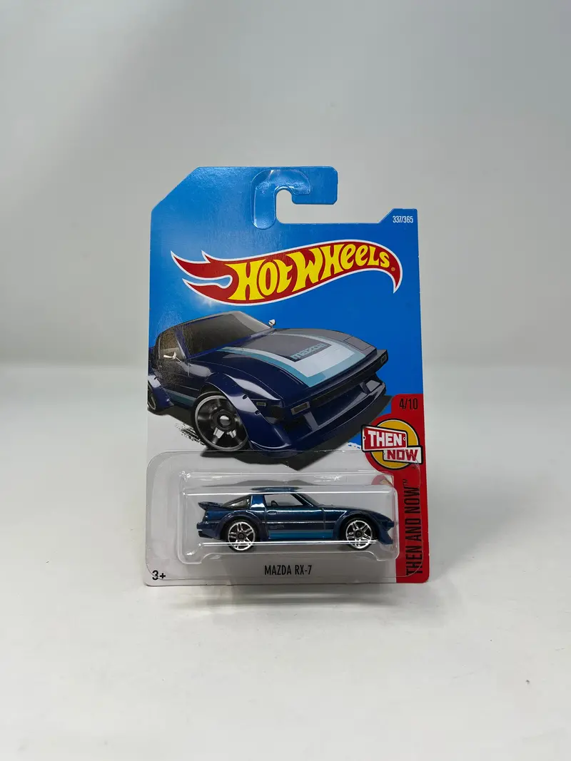 Mazda Rx-7 #337 * Blue * 2017 Hot Wheels 1