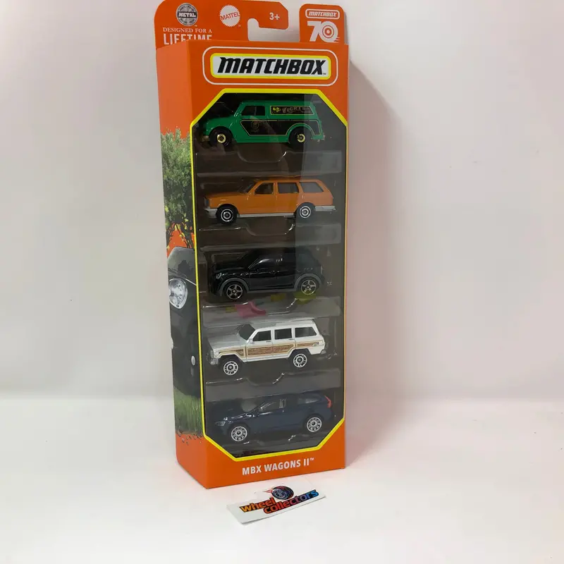 Mbx Wagons Ii W/ Wagoneer * 2023 Matchbox 5-Pack Case M 1
