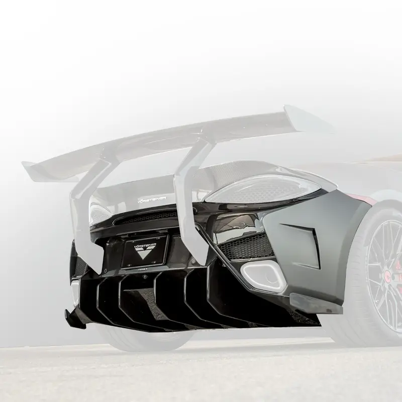 Mclaren 570S Vx Aero Rear Bumper W/ Rear Diffuser 2
