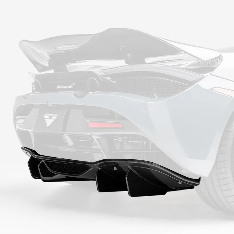 Mclaren 720S Silverstone Edition Aero Rear Diffuser Carbon Fiber Pp 2X2 Glossy 2