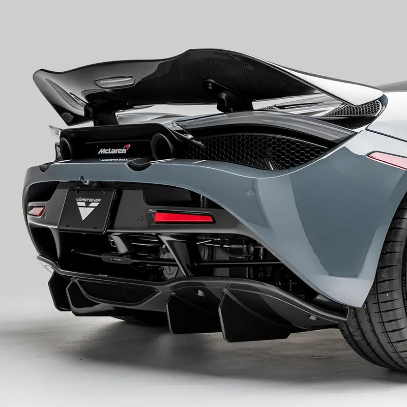 Mclaren 720S Silverstone Edition Aero Rear Diffuser Carbon Fiber Pp 2X2 Glossy 3