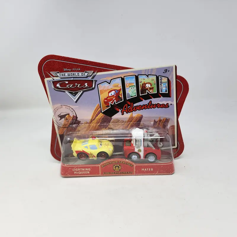Mcqueen & Mater *  Radiator Springs Fire * Disney Pixar The World Of Cars Mini Adventures 1