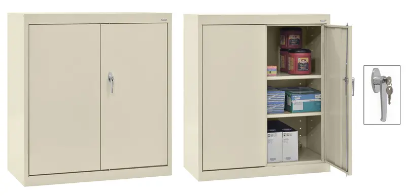 Medium Duty Welded Steel Counter-Height Storage Cabinets 4
