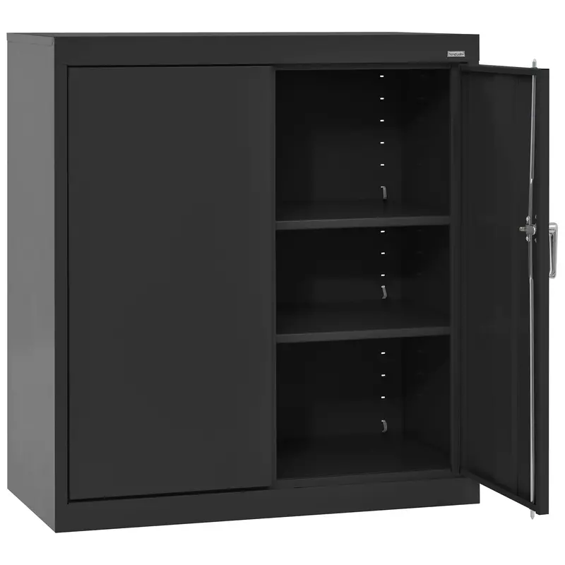Medium Duty Welded Steel Counter-Height Storage Cabinets 8