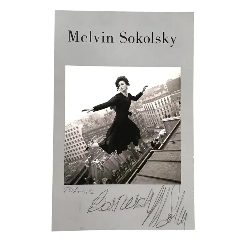 Melvin Sokolsky Signed Exhibition Card 1