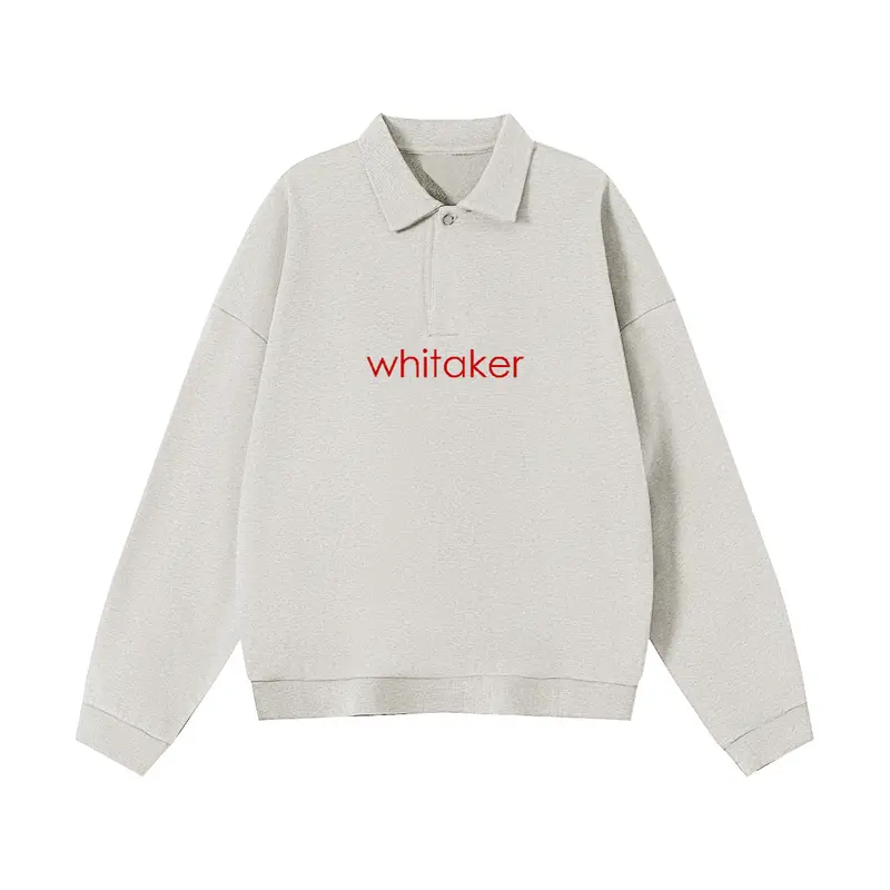 Men’S Half-Placket Polo Collar Sweatshirt 1