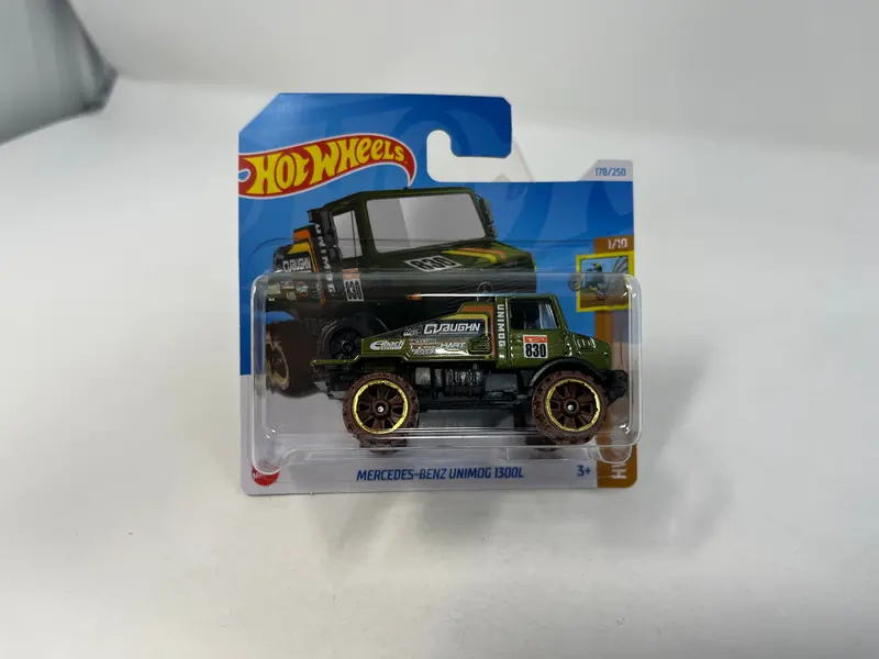 Mercedes-Benz Unimog 1300L * Green * 2024 Hot Wheels Short Card Case J 1