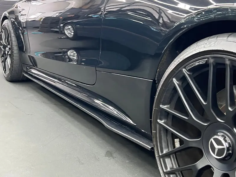 Mercedes C63 Amg C205 W205 2015-2021 Carbon Fibre Side Skirt Extensions 1