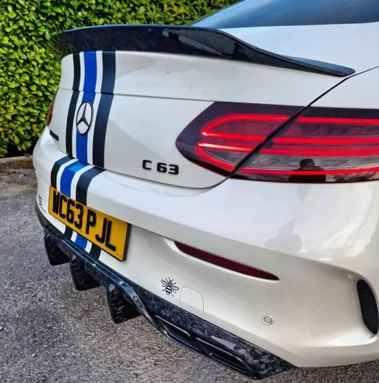 Mercedes C63/C63s W205 Coupe Forged Carbon Fibre Diffuser - Big Fin 1