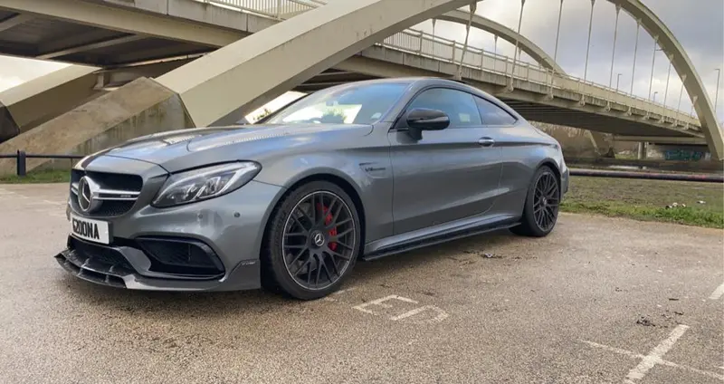 Mercedes C63 W205 Coupe Carbon Fibre Splitter - B-Style 2