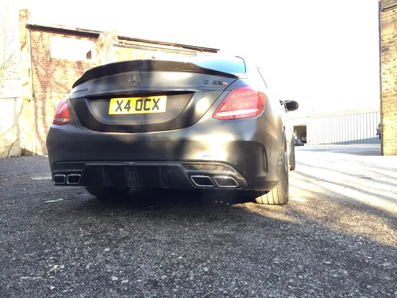 Mercedes W205 C63 & C63s Saloon 4Dr Carbon Diffuser - Ct Design 1