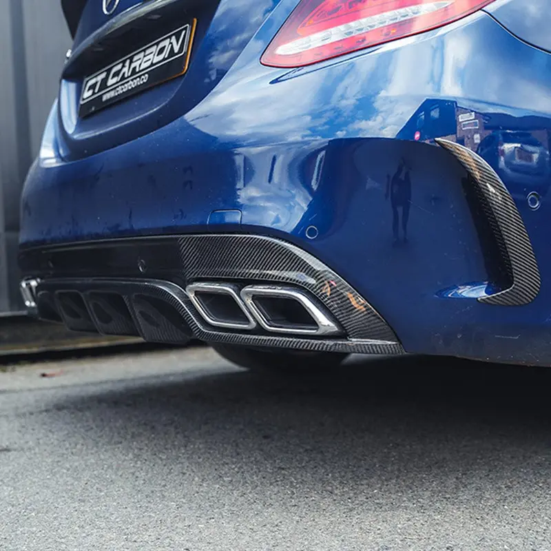 Mercedes W205 C63 & C63s Saloon Carbon Diffuser - Ps Style 1