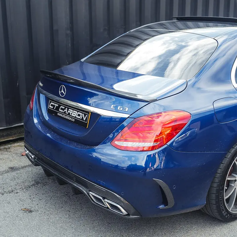 Mercedes W205 C63 & C63s Saloon Carbon Diffuser - Ps Style 2