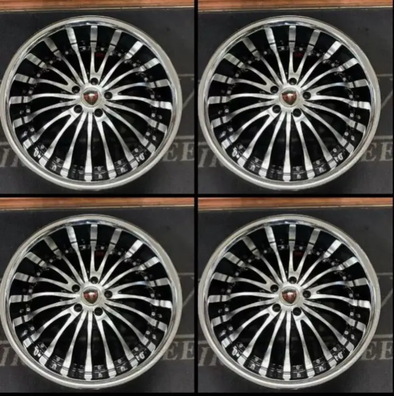 Merceli M20 Machined Face With Black Accent And Chrome Lip 20X10 (+25) 5X114.3 1