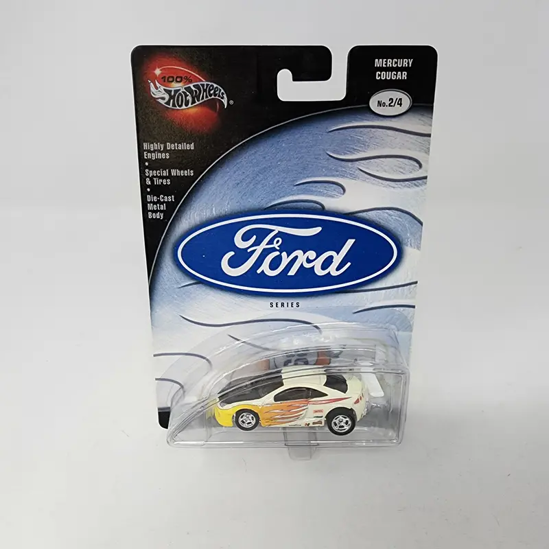 Mercury Cougar * White * Hot Wheels 100% Ford 1