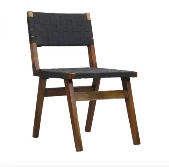 Metro Wood & Canvas Armless Side Chair - Matthew Izzo Collection 1