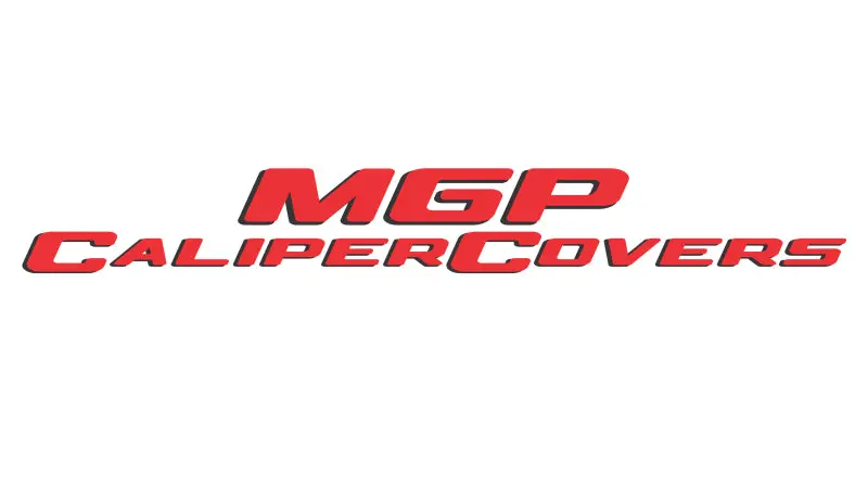 Mgp 4 Caliper Covers Engraved Front & Rear With Stripes/Challenger Black Finish Silver Ch 1