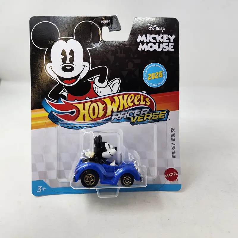 Mickey Mouse W/ Blue Car * 2025 Hot Wheels Racer Verse New! Case F * Disney Mickey 1