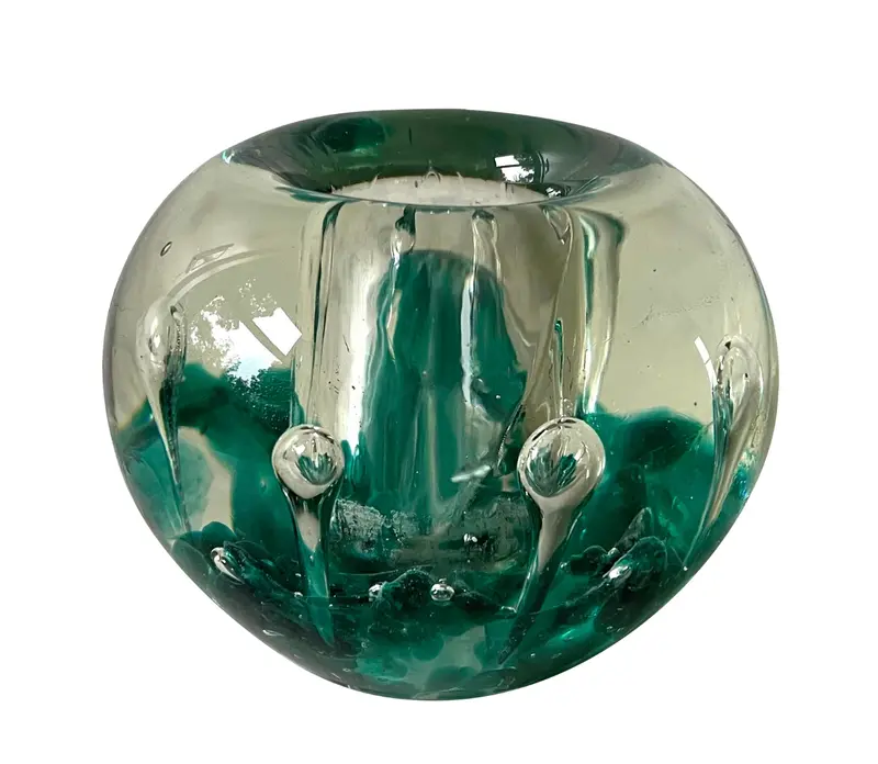 Mid-Century Handmade Glass Paperweight 1