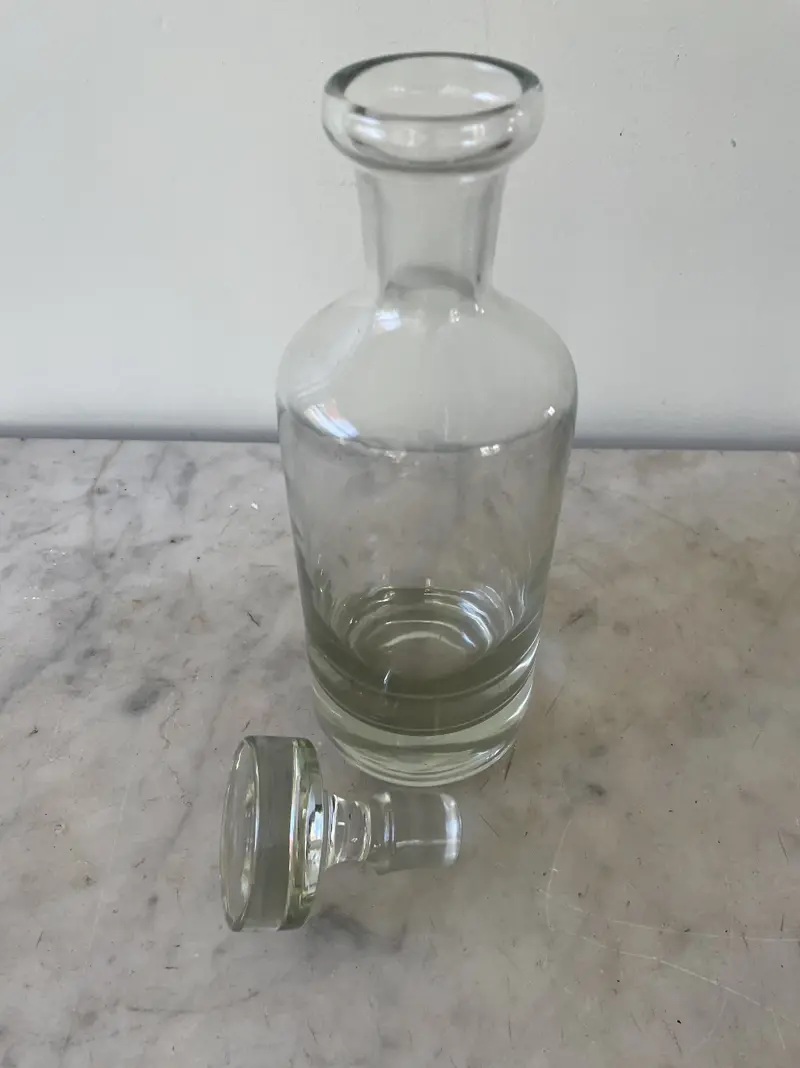 Mid-Century Modern Crystal Danish Decanter 2