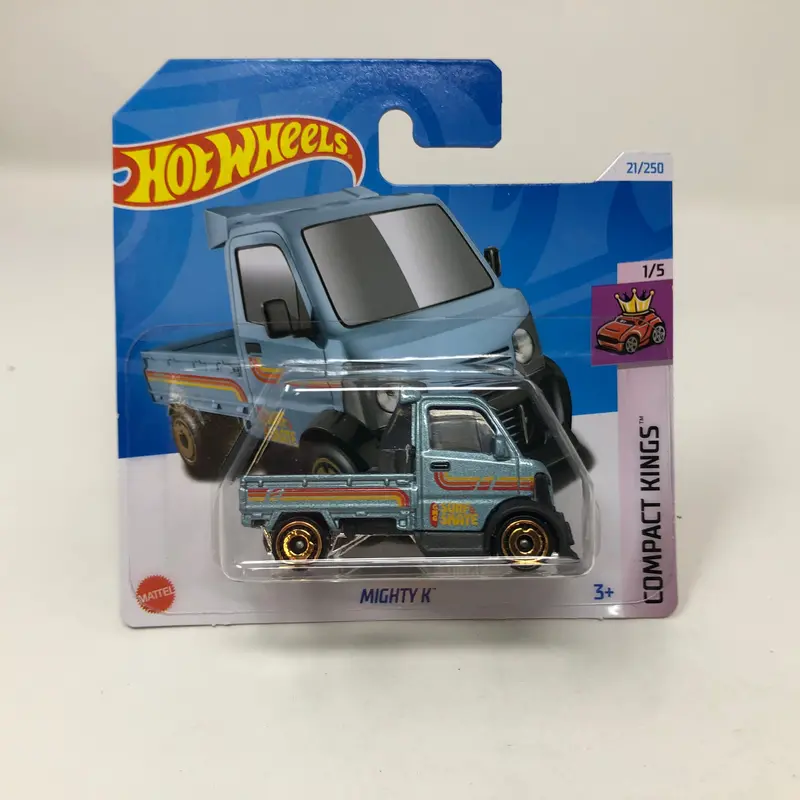 Mighty K #21 * Steel Blue * 2024 Hot Wheels Basic Short Card Case A 1