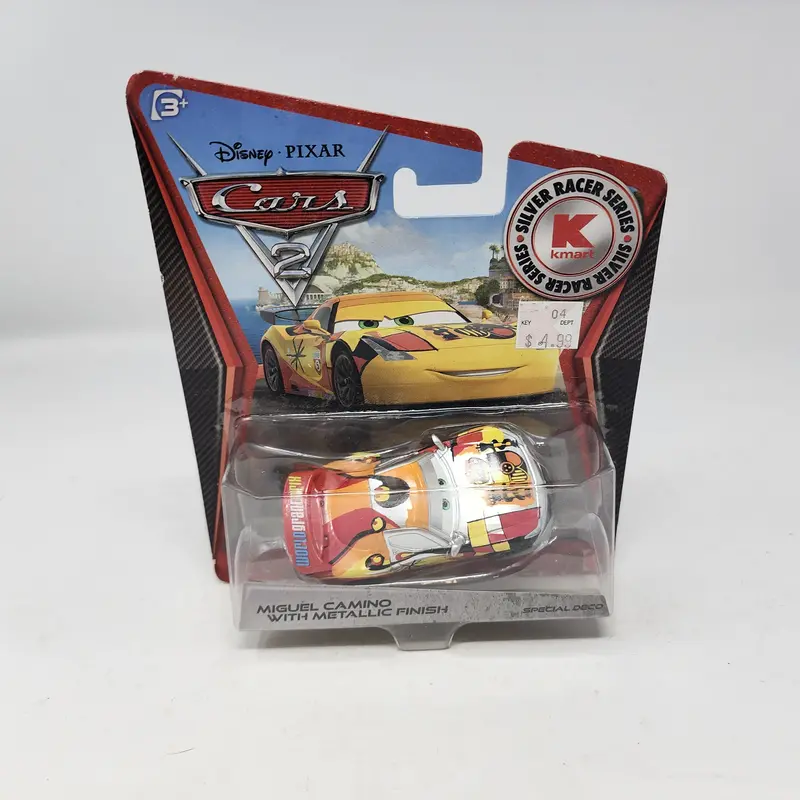 Miguel Camino W/ Metallic Finish * Disney Pixar Cars 2 * Kmart Silver Racer 1